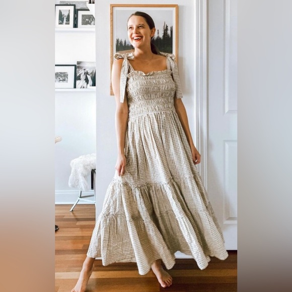 Dynasty George Dresses Dynasty George Plaid Maxi Sundress